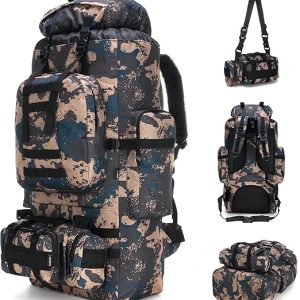 King'sGuard 100L Camping Hiking Backpack Molle Rucksack Military Camping Backpacking Daypack