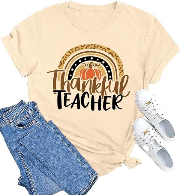 MAIHUN Women Teacher Life Shirt Teacher Gift Short Sleeve Shirts It s a Beautiful Day for Learning T-Shirt Yellow