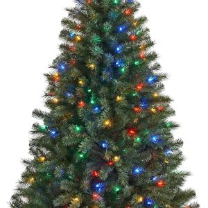 New One 6.5ft Christmas Tree, Xmas Tree, Prelit Artificial Christmas Tree