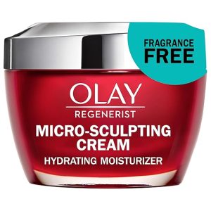 Olay Regenerist Micro-Sculpting Cream Face Moisturizer, Fragrance-Free, 1.7 oz