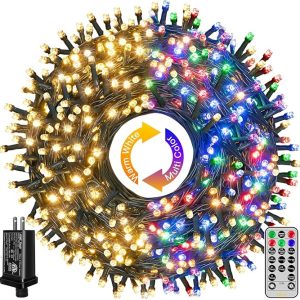 Ollny Christmas Lights, 210FT 640LED Color Changing Christmas Tree Lights with 11 Modes Remote Control