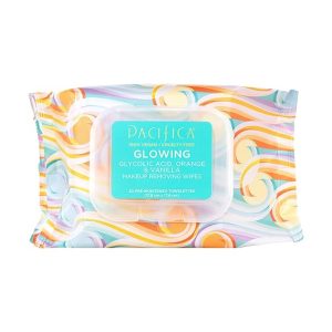 Pacifica Makeup Remover Face Wipes - Daily Facial Cleansing & Exfoliating Towelettes