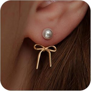 Pearl Earrings for Women Gold Hoop Earrings for Women Trendy