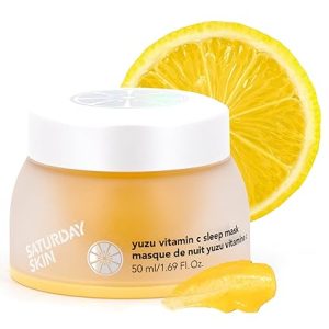 Saturday Skin Yuzu Vitamin C Sleep Overnight Face Mask Skin Care Retinol Niacinamide Face Moisturizer