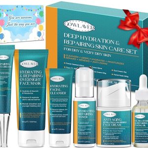 Skin Care Set for Womens Stocking Stuffers, Anti-Aging Deeply Hydrates Repairs Skincare