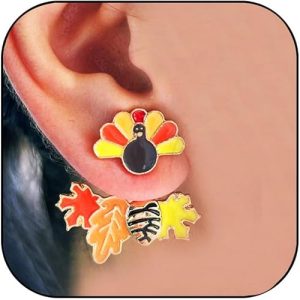 Thanksgiving Turkey Earrings for Women Fall Maple Leaf Earrings Earrings