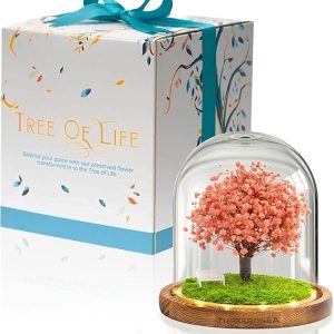 Tree of Life. Handmade Preserved Flower. Eternal Flower. Immortalized Ecuadorian Flower (Pink)