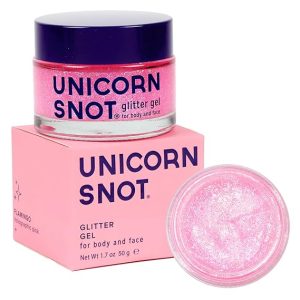 Unicorn Snot Face & Body Glitter Gel - Cosmetic-Grade Holographic Glitter - Stocking Stuffers for Women