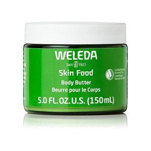 Weleda Skin Food Body Butter 5 Fluid Ounce, Sustainable Glass Jar, Plant Rich Hydrating Moisturizer