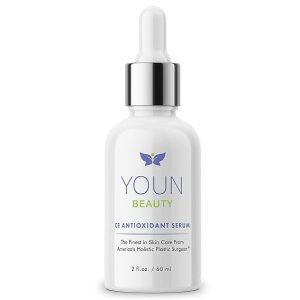 YOUN Beauty 20% Vitamin C Face Serum with Hyaluronic Acid, Ferulic Acid & Vitamin E