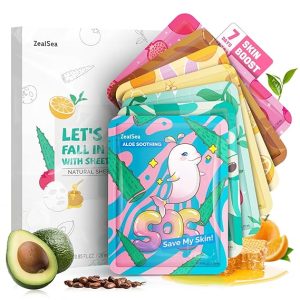 ZealSea Face Masks Skincare, Facial Masks for Women Skin Care, Sheet Masks Beauty with Natural Ingredients