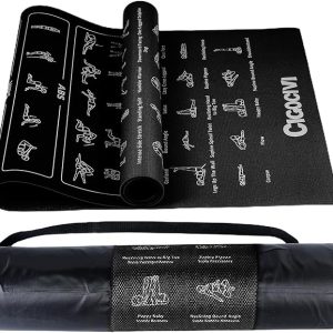 75 Poses Printed Yoga Mat with Bag Christmas Gifts for Women