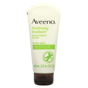 Aveeno Positively Radiant Skin Brightening Exfoliating Daily Facial Scrub ,2.0 oz