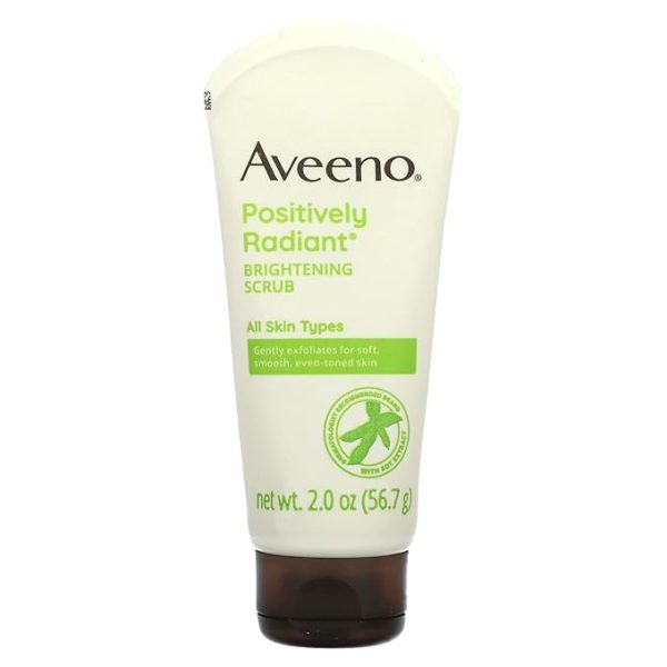 Aveeno Positively Radiant Skin Brightening Exfoliating Daily Facial Scrub ,2.0 oz