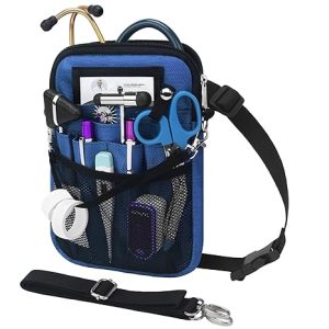 BOVKE Nurse Fanny Pack with Medical Gear Pockets, Tape Holder, Medical Bag Nurse Waist Pouch Organizer with Utility Storage for Stethoscopes