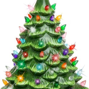 Best Choice Products 15in Ceramic Christmas Tree