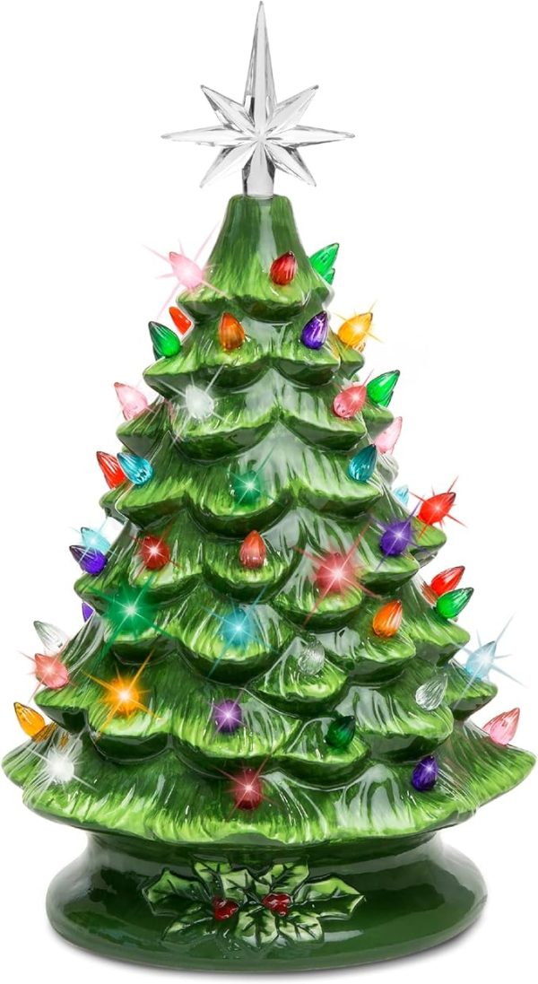 Best Choice Products 15in Ceramic Christmas Tree