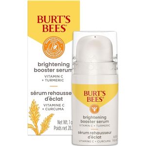 Burt's Bees Stocking Stuffers, Vitamin C Turmeric Face Serum, Brightens Skin & Visibly Reduces Dark Spots