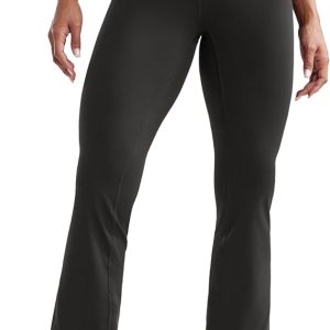 CRZ YOGA Womens Butterluxe High Waist Flare Pants 29" / 30.5" / 32" / 33.5" - Wide Leg Bootcut Yoga Pants with Pocket Lounge