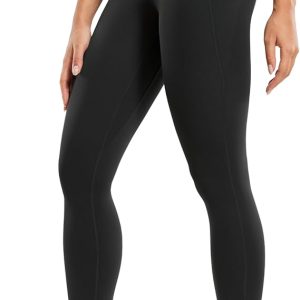 CRZ YOGA Womens Butterluxe Workout Leggings 25 Inches - High Waisted Gym Yoga Pants with Pockets Buttery Soft