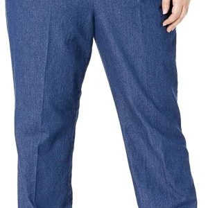 Chic Classic Collection Women's Plus Stretch Elastic Waist Pull-On Pant