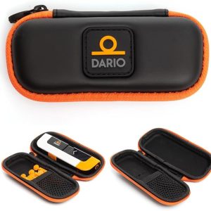 DARIO Diabetes Travel Case Bag – For Glucose Monitor Kit & Other Diabetic Supplies (Small, Black)