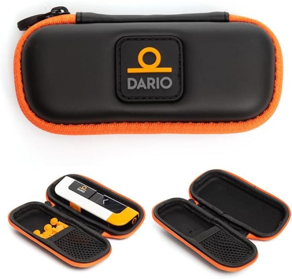 DARIO Diabetes Travel Case Bag – For Glucose Monitor Kit & Other Diabetic Supplies (Small, Black)