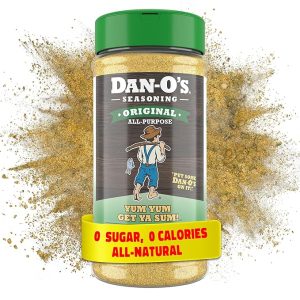 Dan-O's Original Seasoning - Great on Chicken, Meats, Veggies - All-Purpose, All-natural, Sugar Free, Zero Calorie, Savory Seasoning for Cooking Anything, marinade, rub, dips - Medium bottle (8.9 oz)