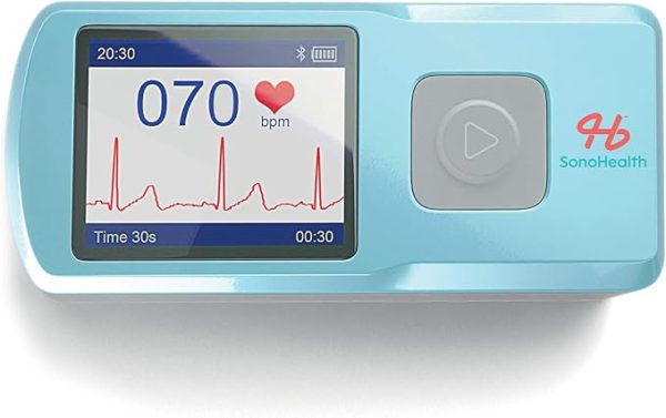 ECG Portable Heart Rate Monitor - Capture Heart ECG Metrics | Standalone with Vibrant LCD Display & Ample Storage | Zero Monthly Subscriptions