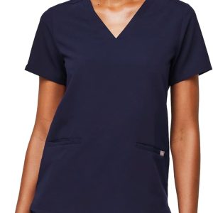 FIGS Casma Scrub Tops for Women — Classic Fit, 3 Pockets, Four-Way Stretch, Anti-Wrinkle Women's Medical Scrub Top