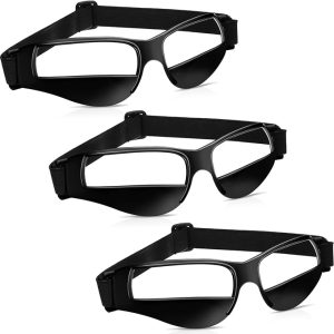 Fiada Dribbling Goggles Basketball Sports Basketball Glasses Adjustable Dribbling Black Goggles Basketball Training Equipment