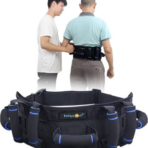 Gait Belts Transfer Belt for Seniors with 7 Handles, Gate Belt for Elderly Lift Belts Quick Release Buckle