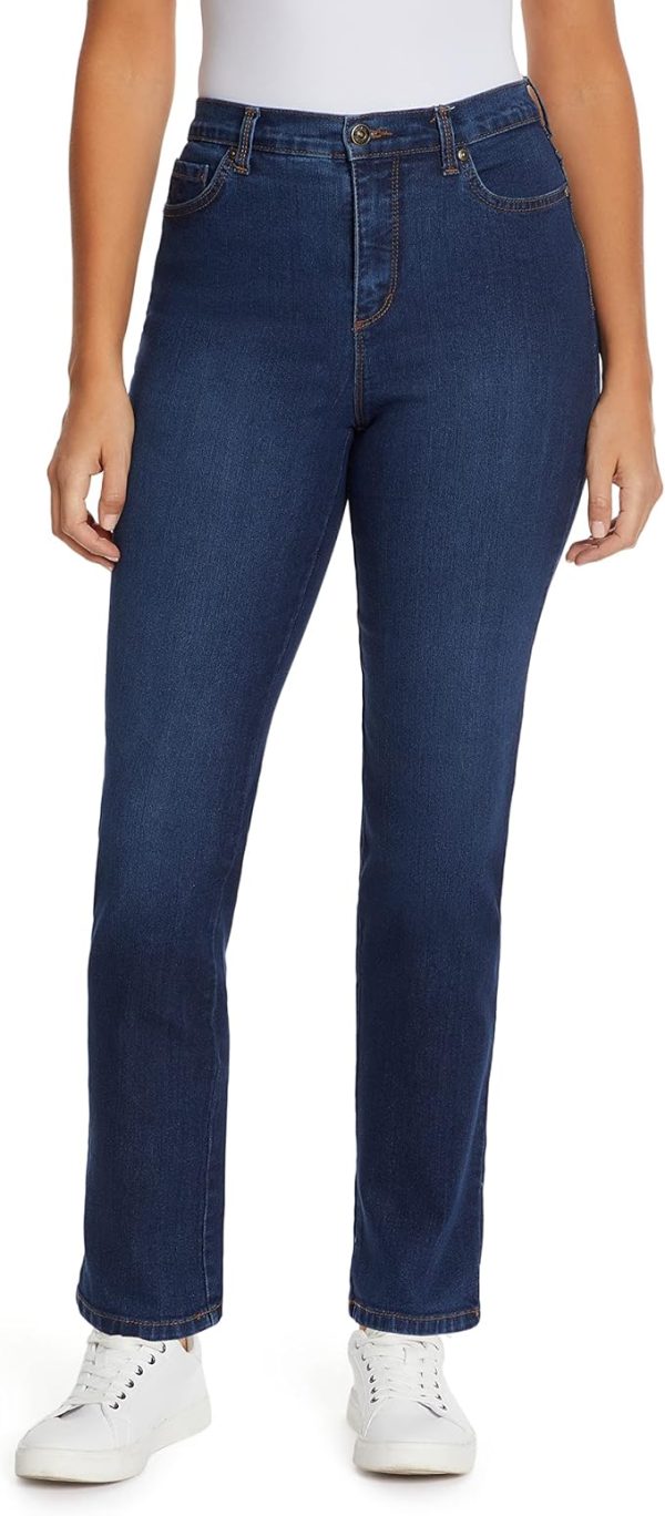 Gloria Vanderbilt Women's Amanda Classic High Rise Tapered Jean Plus Size