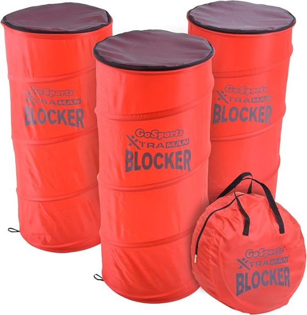 GoSports XTRAMAN Blocker Pop-Up Defenders 3 Pack - Safely Simulate Defenders for All Major Sports - Basketball, Soccer, Football and More