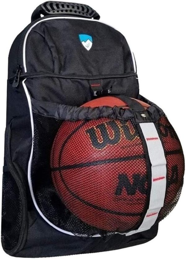 Hard Work Sports Basketball Backpack with Ball Compartment Spacious Shoe Storage for Basketball, Large Sports Bag