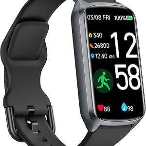 Health Fitness Tracker with 24/7 Heart Rate, Blood Oxygen, Blood Pressure, Sleep Tracker, 5ATM Waterproof Activity Trackers with Step Tracker, Pedometer