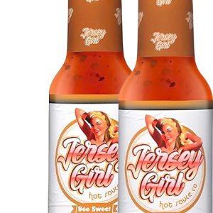 Jersey Girl (Bee Sweet Honey Hot Sauce) Scorpion & Ghost Pepper / 5 oz Bottle/No Sodium/Salt Free/Pack of 2