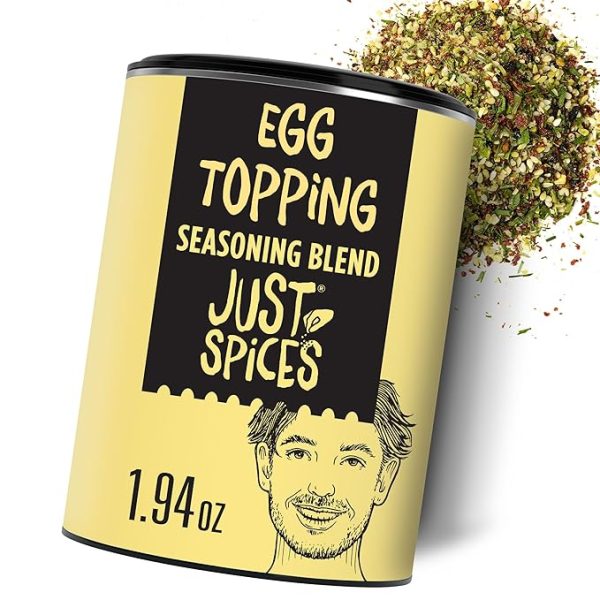 Just Spices Egg Topping, 1.94 OZ I Breakfast and egg seasoning with white sesame, chilli, grated tomato, sea salt and more