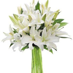 KaBloom PRIME NEXT DAY DELIVERY - Fall Collection - Pure Love Bouquet of Fresh White Lilies