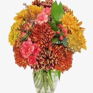 KaBloom PRIME NEXT DAY DELIVERY -Thanksgiving Collection - Bountiful Bouquet With Vase