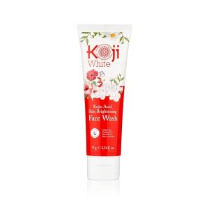 Koji White Kojic Acid Skin Brightening Face Wash for Exfoliating Face, Hydrating Face Moisturizer, Vegan Face Wash, Even Skin Tone with Vitamin C