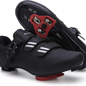 Mens Womens Cycling Shoes Compatible with Pelaton Bike Shoes Road Bike Shoes Riding Bicycle Pre-Installed with Delta