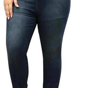 Nemidor Womens Plus Size Skinny Jeans High-Rise Premium Stretchy Denim Jeans