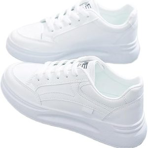 Plus Size Stylish Classic White Casual Sneakers for Women Women's Shoes Breathable Outdoor Walking Shoes