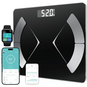 Scale for Body Weight, Weight Scale, Bathroom Scale, Body Fat Scale, Smart Scale, Body Composition Analyzer, BMI Scale, Health Monitor Sync Apps 400lbs (FG220LB)