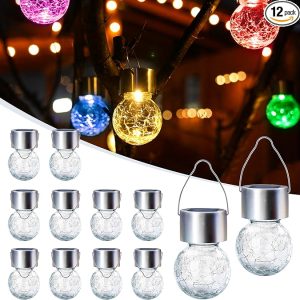 Solar Hanging Lights for Christmas Decoration-Cracked