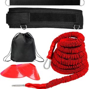 Speed Training Equipment, Resistance Bungee Band Multi-Sport Resistance Training Kit Improve Speed Fitness Agility Power Speed Strength Vertical Jumping Basketball Tennis Football