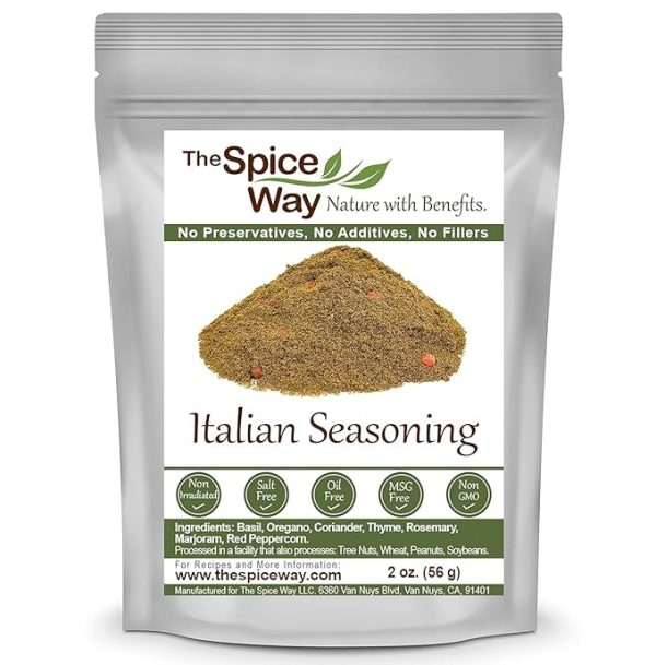 The Spice Way Italian Seasoning - a gourmet spice blend with Italian herbs and spices. Can be used on any Italian dish including pasta, pizza and more 2 oz