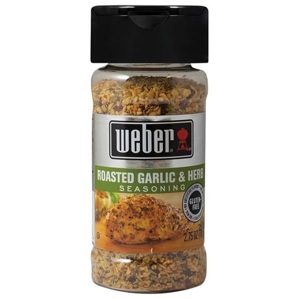 Weber Roasted Garlic & Herb Seasoning, 2.75 Ounce Shaker