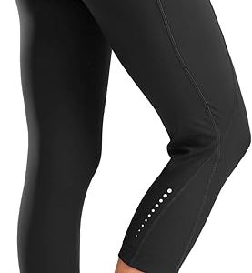 Women's 4D Padded Bike Pants High Waist Cycling Shorts Bicycle Capris 3/4 Biking Tights with Zipper Pockets